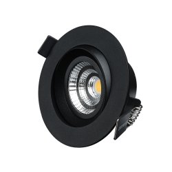 M-Penny 7,4W svarta LED spotlights 3000K IP44