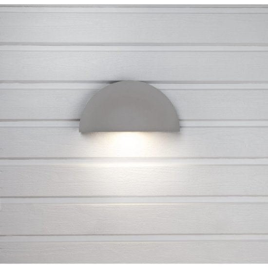 Hidelite Arc grå fasadlampa 7703328 miljöbild