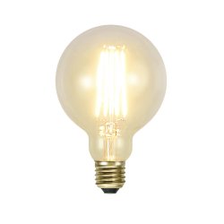 3,6W LED lampa G95 Clear E27 sockel 320lm 2100K - dimbar