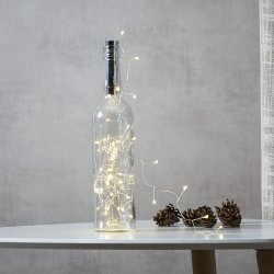 Ljusslinga dew drop - dekoration till flaskor
