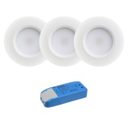 Bänkbelysning 3-pack LED puckar från Designlight