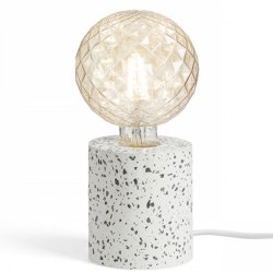Snygg bordslampa, terrazo, som du matchar med snygg ljuskälla E27 sockel
