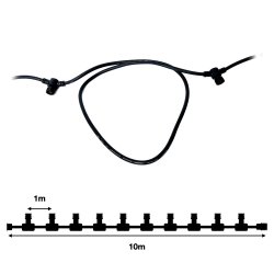 10m grenkabel / T-kopplingskabel till LightsOn trädgårdsbelysning