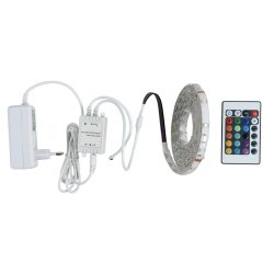 LED strip RGB 3m kit med transformator och fjärrkontroll