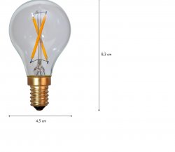 LED-lampa E14 Klot Soft Glow