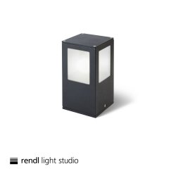 Pollare - Ponder 20 med E27 sockel - 20cm hög - svart