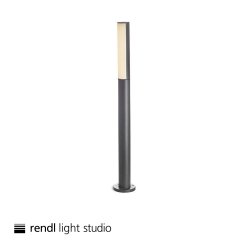 Pollare 90cm med inbyggd ljuskälla 8W - antracitgrå