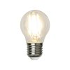 12V LED filament lampa 2W med E27 sockel 250lm - ej dimbar - 357-71 tänd