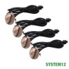 4-pack trappbelysning LED 0,4W Brons - System12