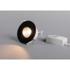 Svart LED spotlight dimbar 6W Hidealite Optic Quick ISO