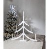 Adventsljusstake Pagod trä 7st lampor 79cm finns i vitt