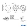 Takplafond Airam Arex 18W LED 3000K IP44 -monteringsguide