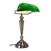 Bankirlampa, notarislampa bordslampa Banker från Cottex med grön glasskärm. En bordslampa med snygg retro touch