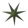 Isadora grön pappersstjärna 80cm med guldstjärnor från watt&veke