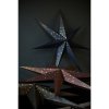 Vinröd pappersstjärna Isadora 80cm med guldstjärnor från watt & veke