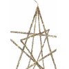 Julstjärna Alexa 80cm i guld och glitter från watt&veke närbild