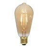LED-lampa E27 Plain amber ST64 80lm 2000K - tänd
