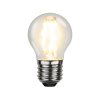 LED lampa E27 G45 Clear filament 470lm tänd