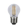 LED lampa E27 G45 Clear filament 470lm släckt
