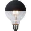 LED lampa E27 G95 Top Coated svart