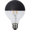 2,8W LED-lampa E27 G95 Top coated Ø9,5cm svart