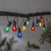 Ljusslinga med färgade höljen Circus filament - utomhusbruk med 10st lampor