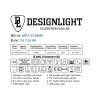 M-Penny 6-pack 7,4W svarta slimmade LED spotlights 3000K IP44 - information