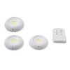Scala 3-pack LED puckar - batteridrivna med fjärrkontroll
