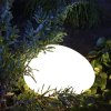 Stone trädgårdsdekoration med LED belysning - tänd