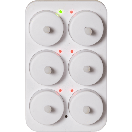 6-pack batteridrivna LED-värmeljus med laddplatta