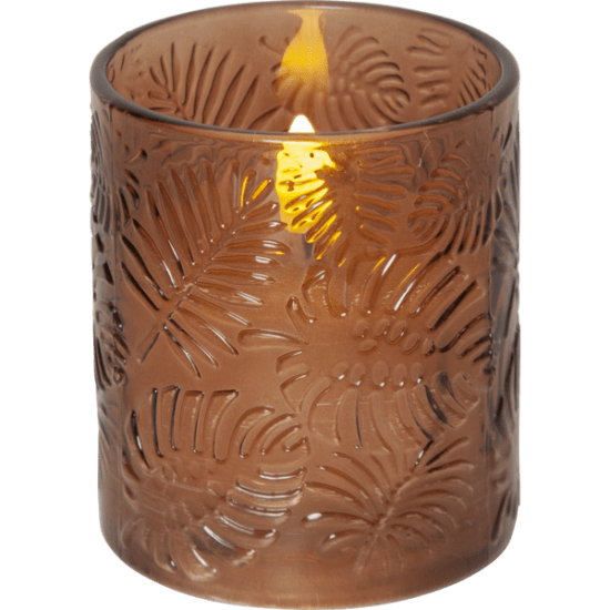 LED Blockljus Flamme Leaf, välj storlek