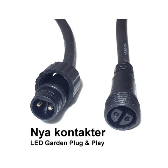 Nero fasadlampa med 4W LED - kontakter