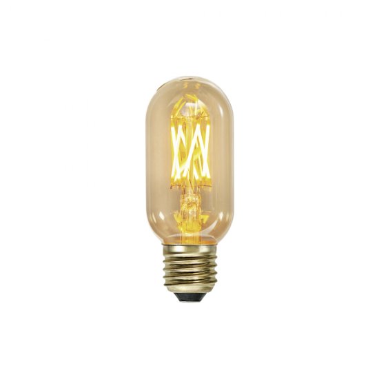 3.7W LED-lampa E27 T45 Vintage Gold 4,5cm Ø - lysande