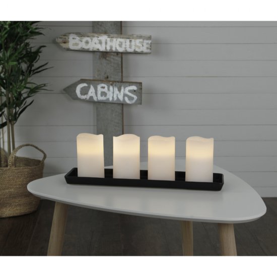 4-Pack Blockljus med timer - miljöbild 3