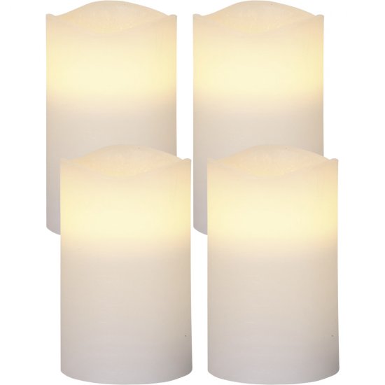 4-Pack Blockljus med timer - 4-pack