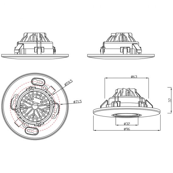 Downl DB-240MW Multi 4W 3000K