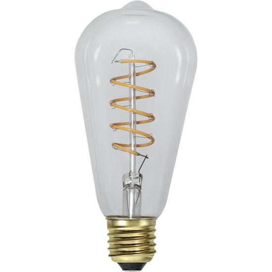 4W LED-lampa E27 ST64 Decoled Spiral Clear 3-step Ø6,4cm