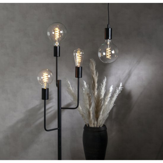 4W LED-lampa E27 ST64 Decoled Spiral Clear 3-step Ø6,4cm