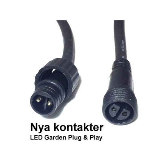 21W transformator till LightsOn trädgårdsbelysning nya kontakter