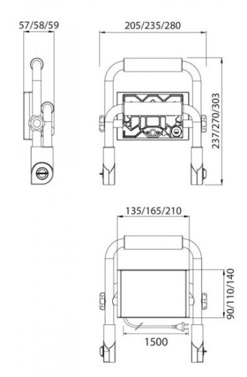 Airflood Stand LED strålkastare 30W IP44