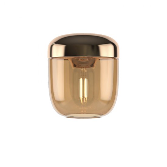 UMAGE Acorn new taklampa 14cm - amber brass