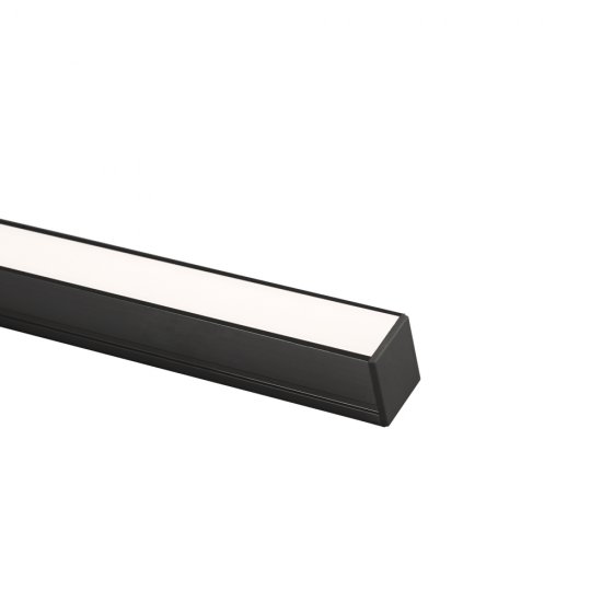 Aluminiumprofil Art High 2m - svart tänd