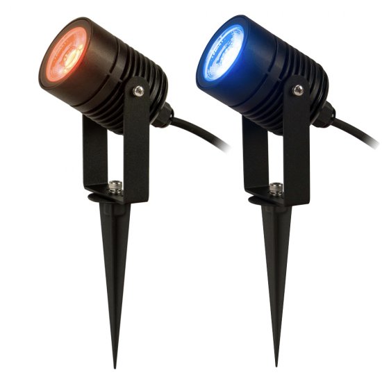 Arcus spotlight på spjut 9W RGB - olika färger