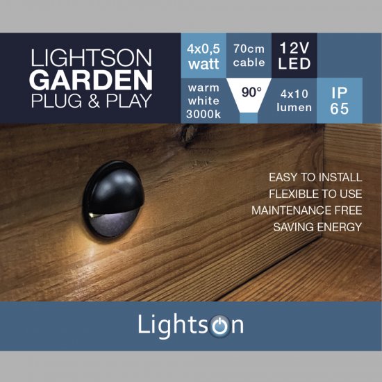 Aries svart trappbelysning kartongbild 2