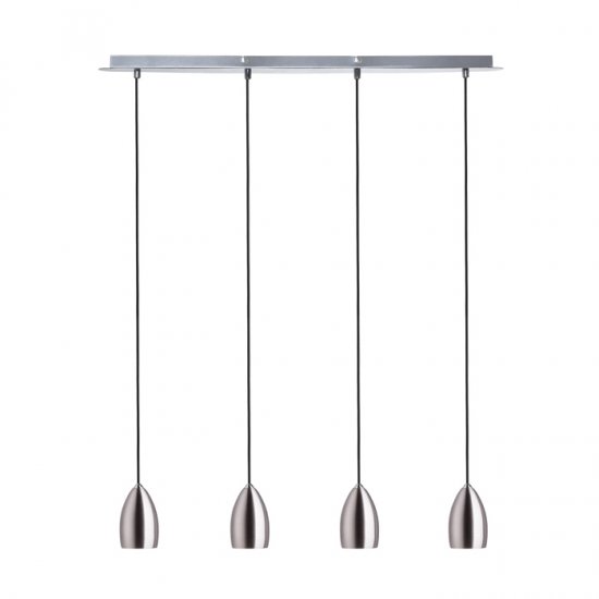 Babades IV med fyra lampor i matt nickel