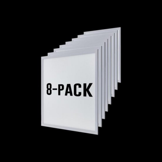 Sixty Basic LED-panel 60x60 3000K Vit 8-Pack