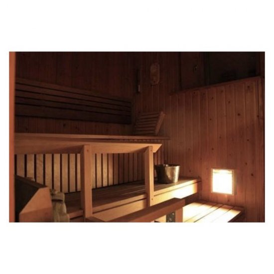 Bastuarmatur KUIVI för väggen - 3W varmvit 3000K IP44 - för infällt montage