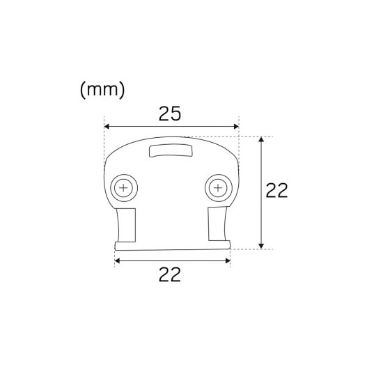 Bast led list Heatline 50 5,5W 2700K 7552650 måttskiss