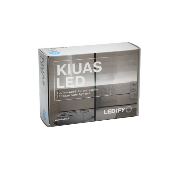 6-pack Bastuaggregats LED spotlight 6x0,3W Svart