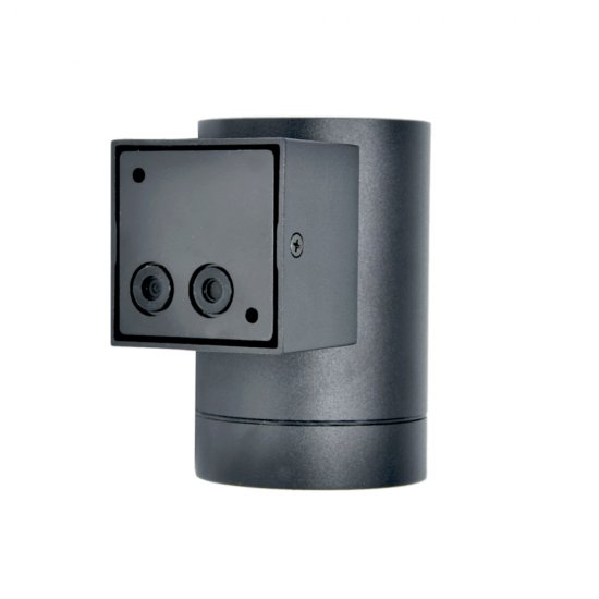 Fasadbelysning nedljus GU10 Svart - bakifrån